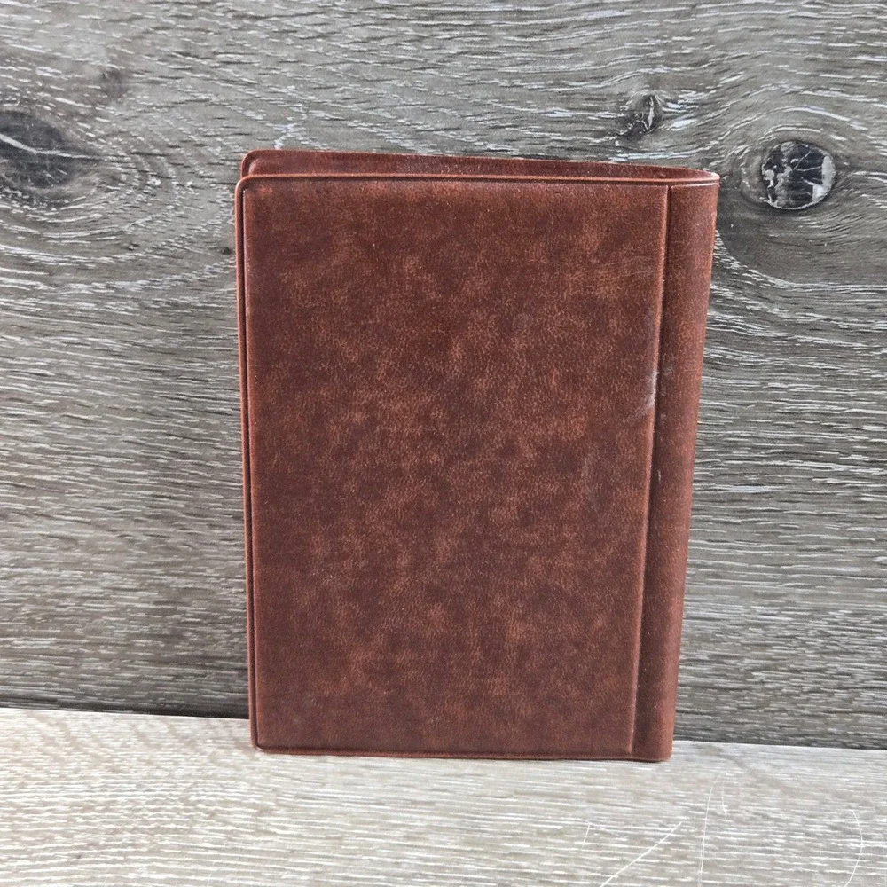 Brag Book Photo Album Pocket Size‎ Brown Faux Leather Floral Tested